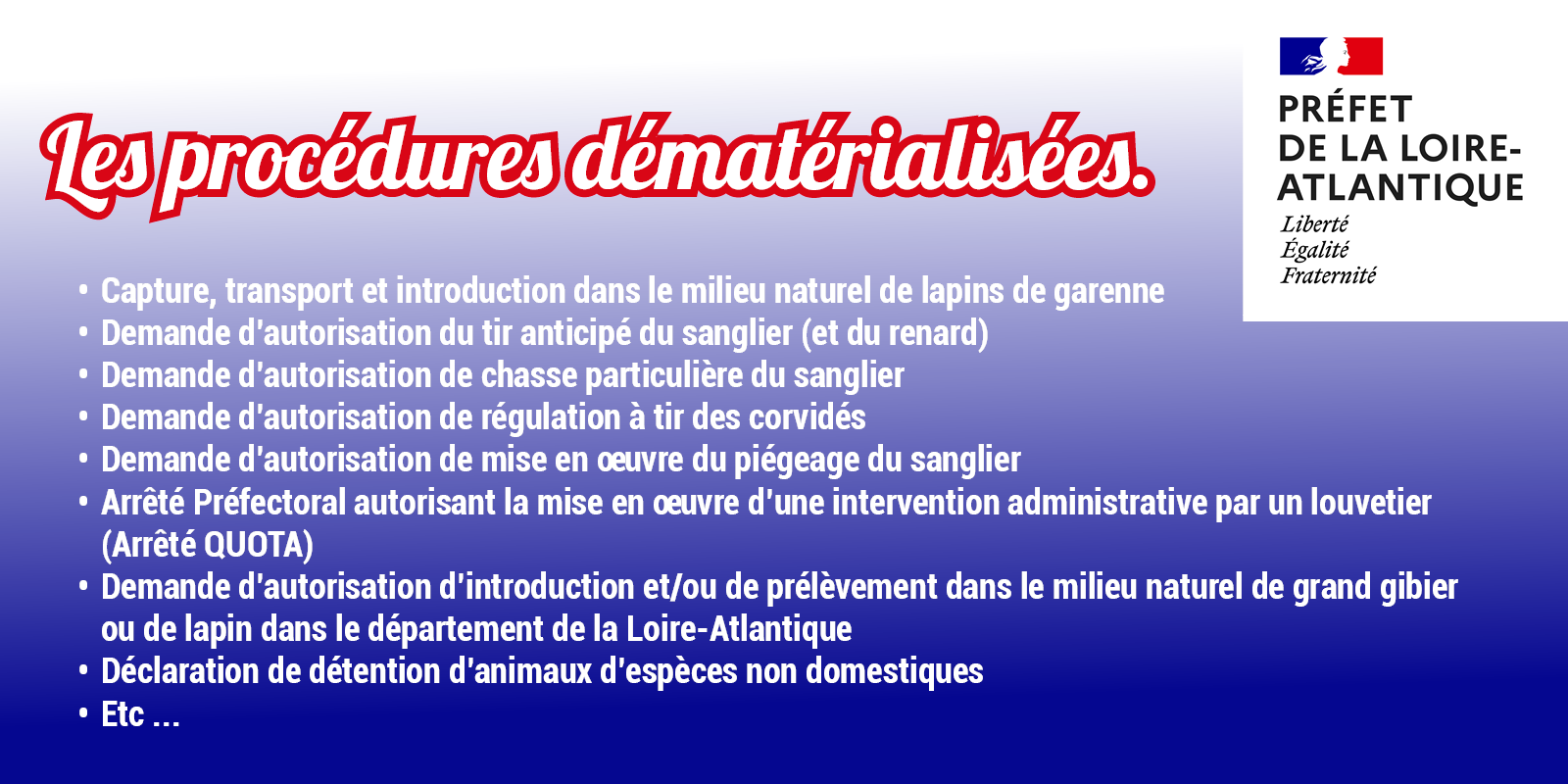 Procedures dematerialisees pref44