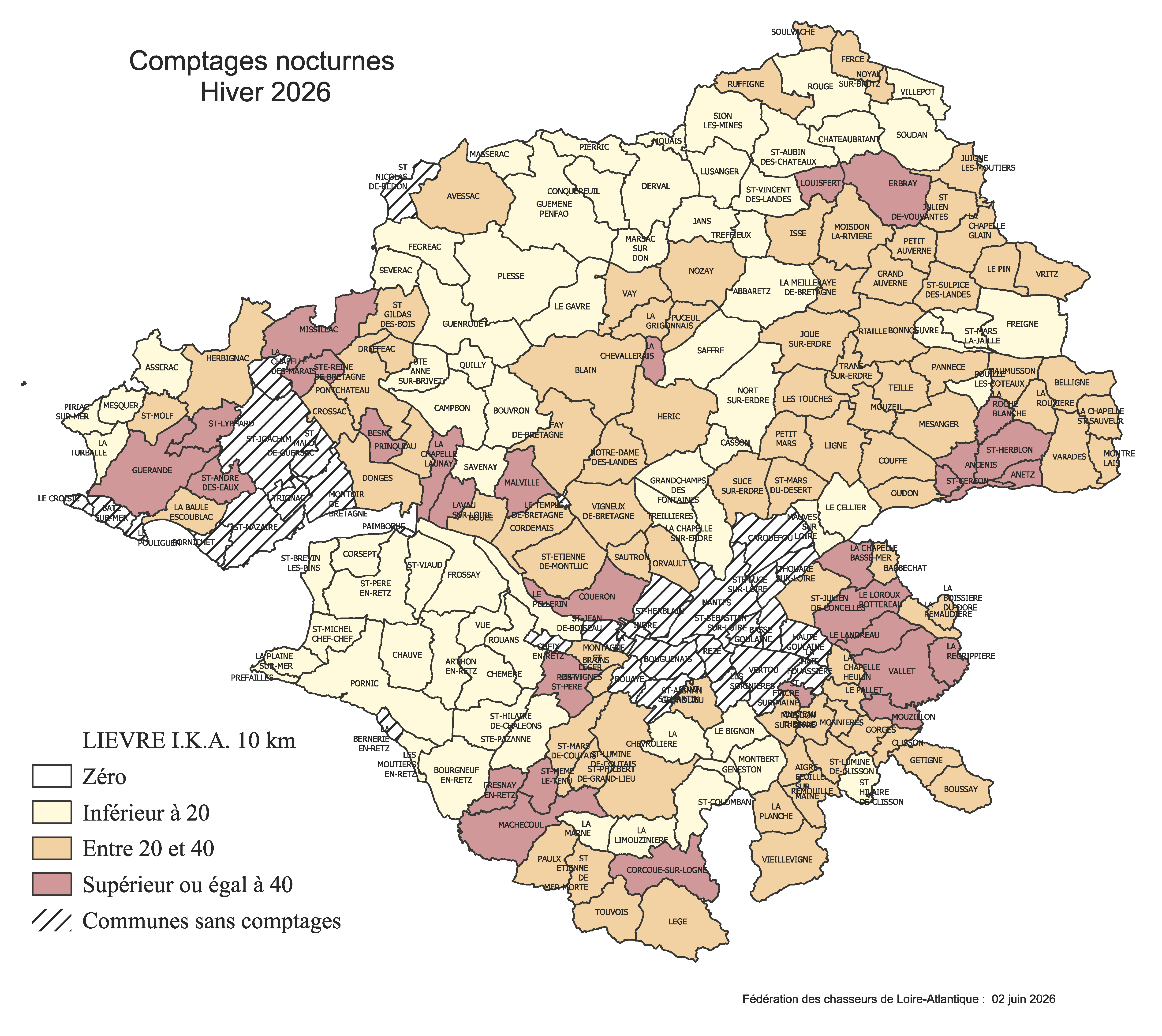 LIEVRE 2026 carte