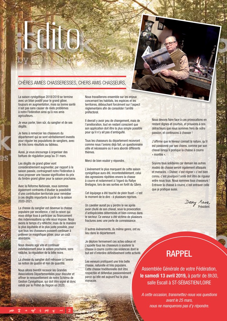 CHASSE 44 3 edito sommaire Page 1