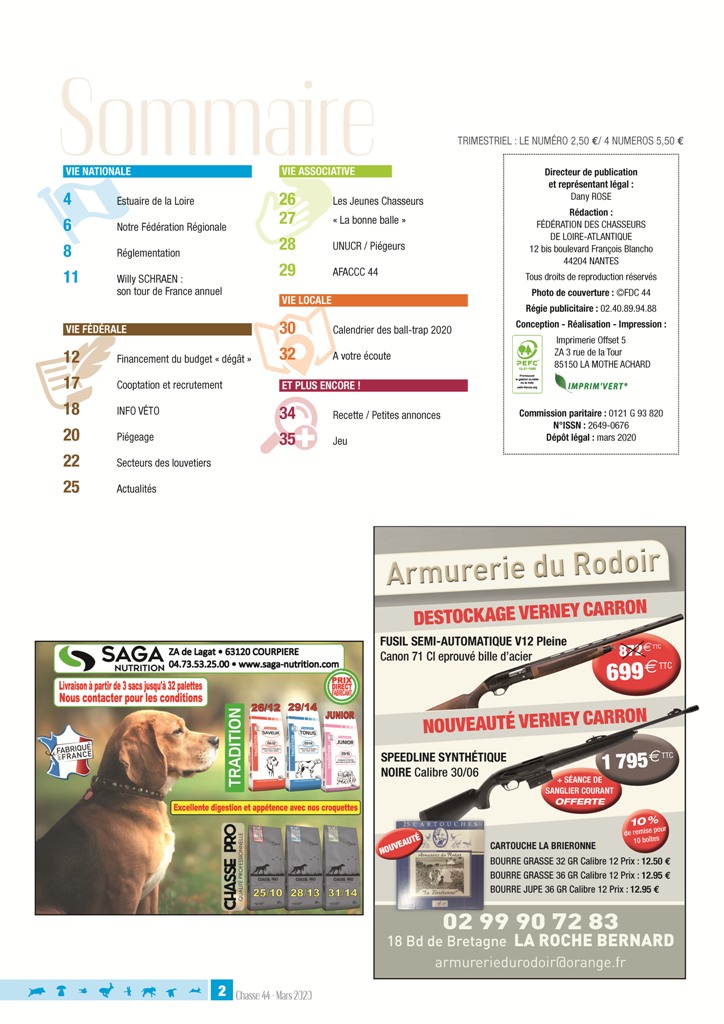 CHASSE 44 7 edito sommaire Page 1